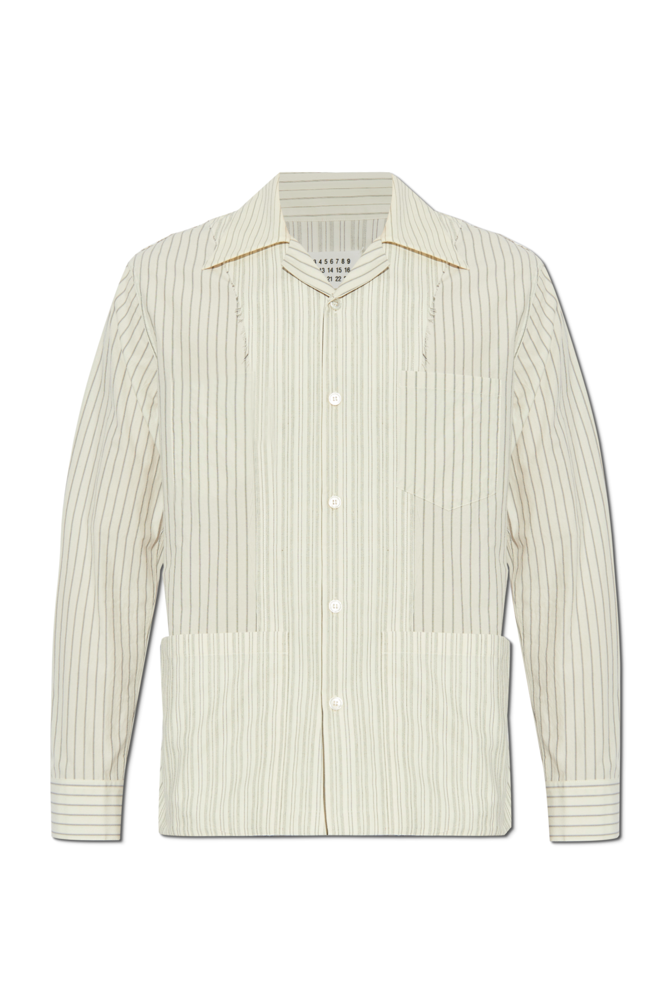 Tシャツ・カットソー Maison Margiela SS25 Striped shirt (S50DT0047MTN053 961) Maison Margiela Shirt with stripe pattern | Men's Clothing
